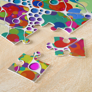 Puzzle Points colorés Spirales Peinture à la main 2