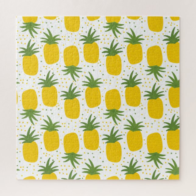 Puzzle Points d'ananas : Conception de fruits d'été (Vertical)
