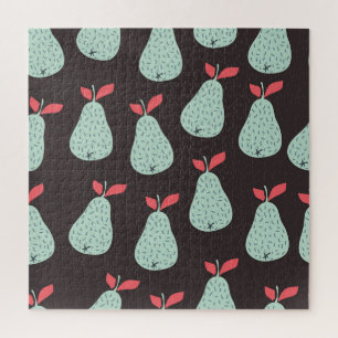 Puzzle Poires à menthe : Texture Vintage sans soudure