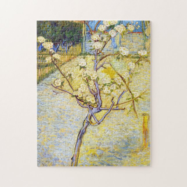 Puzzle Poirier en beaux-arts de Vincent van Gogh de fleur (Vertical)