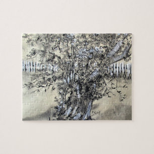 Puzzle Poirier et Piquets / Artiste Larry Lerew
