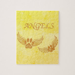 Puzzle Pois de animal de compagnie angélique en détresse