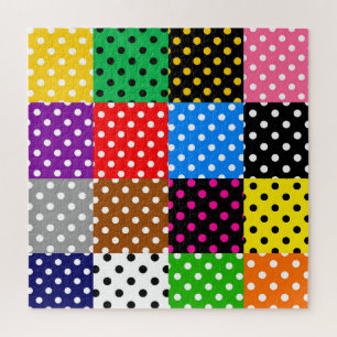 Puzzle Pois de surfaces composées multicolores