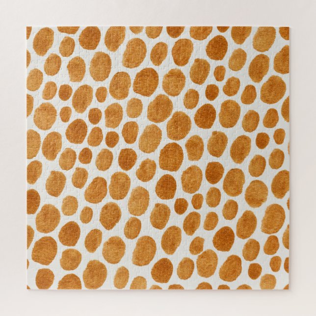 Puzzle Pois d'or : Gouache Abstraite (Vertical)