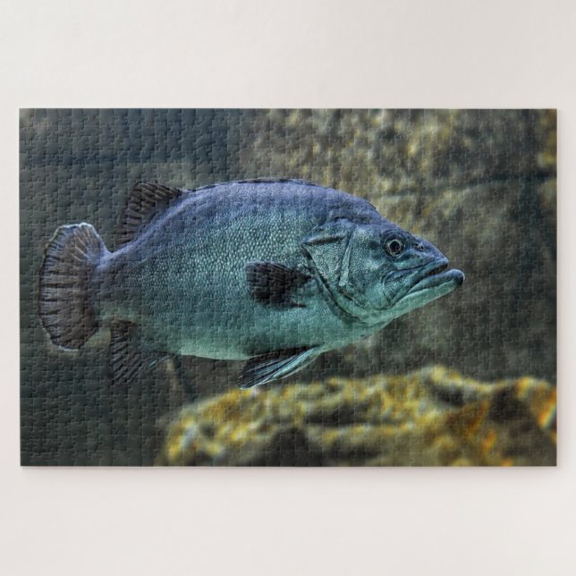 Puzzle Poisson bleu (Horizontal)