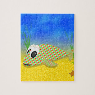 Puzzle Poisson Carton mignon