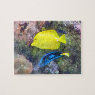 Puzzle Poisson jaune et bleu Tang