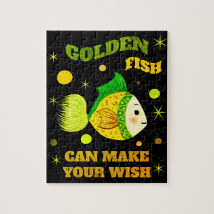 Puzzle Poisson Magique Vœu Doré