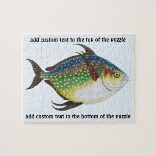 Puzzle Poisson vintage d'Opah Tropical, Animal aquatique