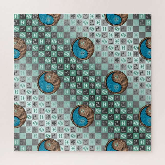 Puzzle Poissons & Lapin de terre (Vertical)