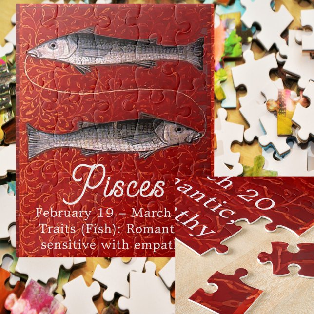 Puzzle Poissons signe Zodiaque Poisson fête d'anniversair (Créateur téléchargé)