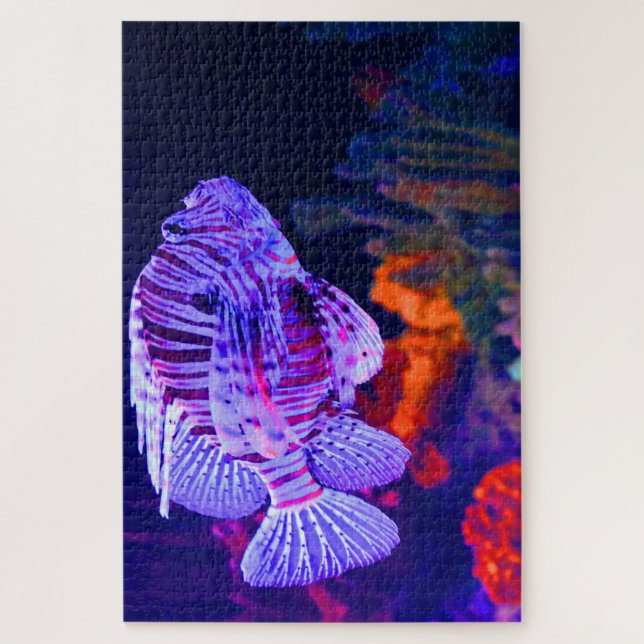 Puzzle Poissons tropicaux dans un aquarium. (Vertical)