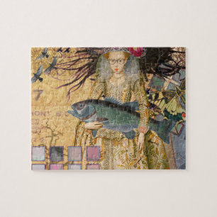 Puzzle Poissons vintage Fantastique Gothique Renaissance 