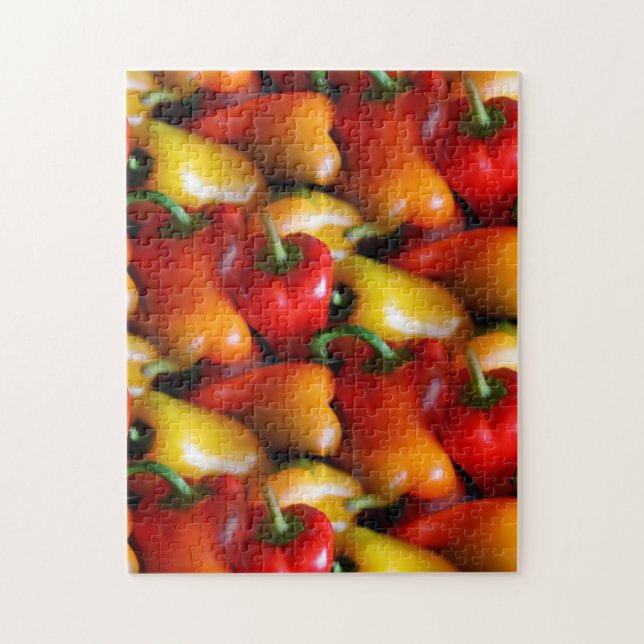 Puzzle Poivrons rouges et jaunes (Vertical)
