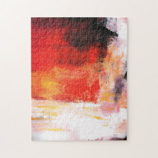 Puzzle Polar rouge - Peinture artistique Abstraite