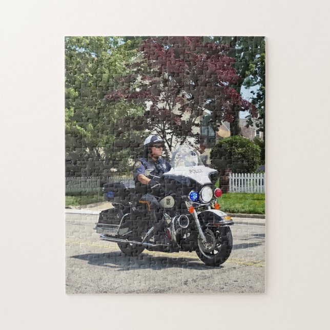 Puzzle Policier de moto (Vertical)