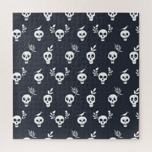 Puzzle Polka du crâne : Motif humoristique botanique