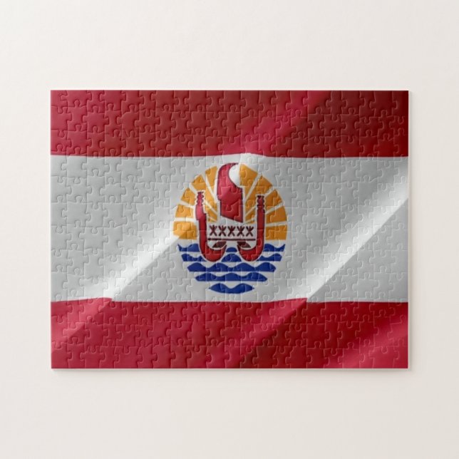 Puzzle Polynésie française - Drapeau (Horizontal)
