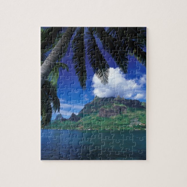 Puzzle Polynésie française, Moorea. Baie de Cook. Vert (Vertical)