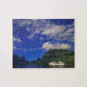 Puzzle Polynésie française, Moorea. Baie de Cooks. Navire