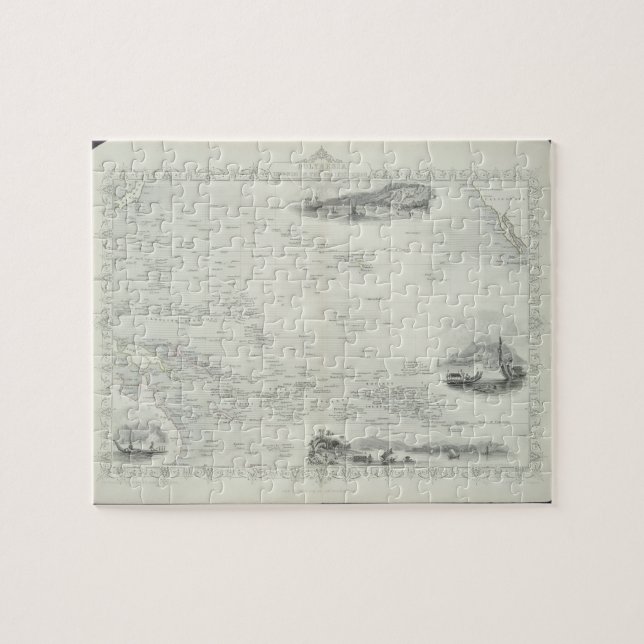 Puzzle Polynésie ou îles dans l'océan pacifique, d'a (Horizontal)