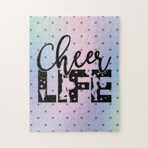 Puzzle Pom-pom girl Typographie Cute Ombre Gradient tenda