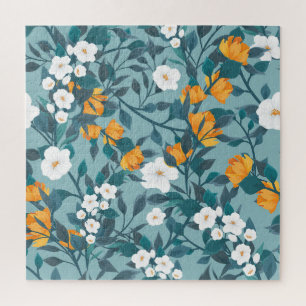 Puzzle Pomme Florale : Motif en floraison Motif.