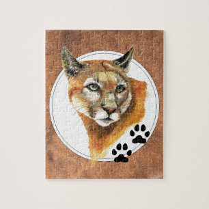 Puzzle Pomme, Lion de montagne, Cougar, Collection nature