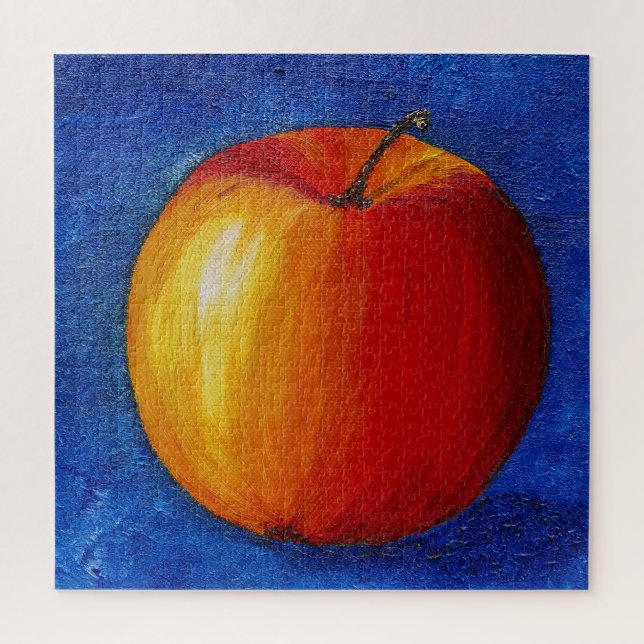 Puzzle Pomme rouge - Peinture à vie fixe toile Imprimer (Vertical)