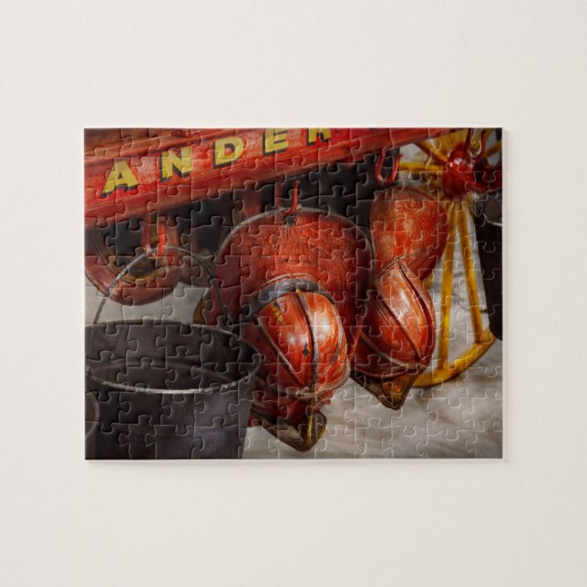 Puzzle Pompier - casquettes - j'ai offert pour ceci (Horizontal)