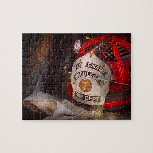 Puzzle Pompier - La casquette des lieutenants (Horizontal)