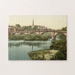 Puzzle Pont anglais, Shrewsbury, Shropshire, Angleterre