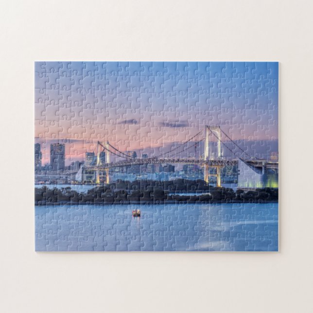 Puzzle Pont arc-en-ciel au crépuscule (Horizontal)