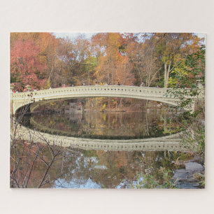 Puzzle Pont Bow Réflexion Pittoresque Automne Central Par