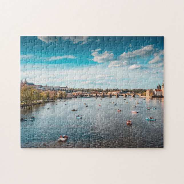 Puzzle Pont Charles, Prague City, République tchèque (Horizontal)