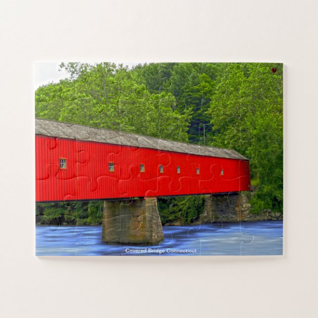 Puzzle Pont couvert Connecticut (Horizontal)