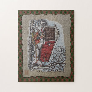 Puzzle Pont couvert et Sleigh