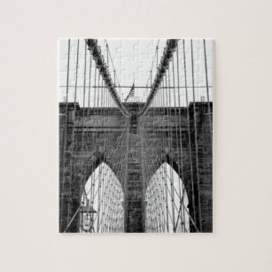 Puzzle Pont de Brooklyn blanc noir New York