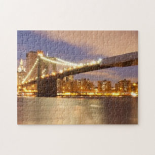 Puzzle Pont de Brooklyn et Manhattan la nuit