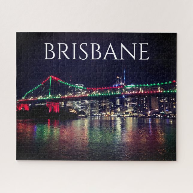 Puzzle pont de l'histoire brisbane nuit (Horizontal)