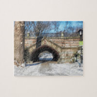 Pont de pierre - Parc central en hiver