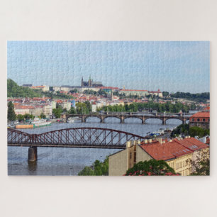 Puzzle Pont de Prague, Château et Rivières / République t