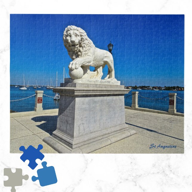Puzzle Pont de sculpture en marbre des Lions St Augustine (Créateur téléchargé)
