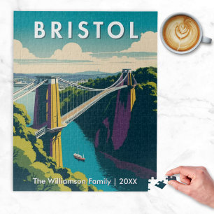 Puzzle Pont de suspension Retro Bristol Clifton