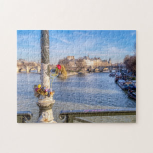 Puzzle Pont des Arts le jour de la Saint Valentin - Paris