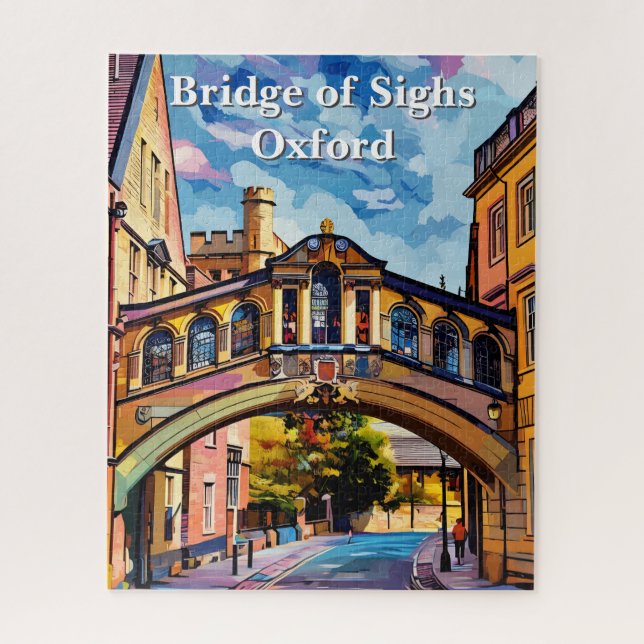 Puzzle Pont des Soupirs à Oxford Gouache (Vertical)