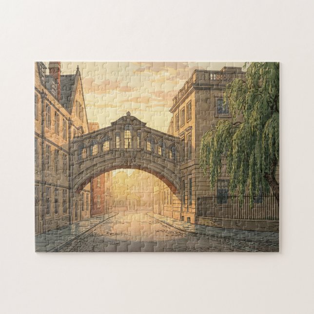 Puzzle Pont des Soupirs de l'Université d'Oxford (Horizontal)