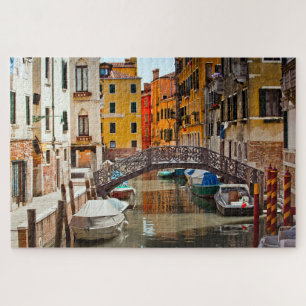 Puzzle Pont du Canal de Venise Bateaux Italie Voyage Euro