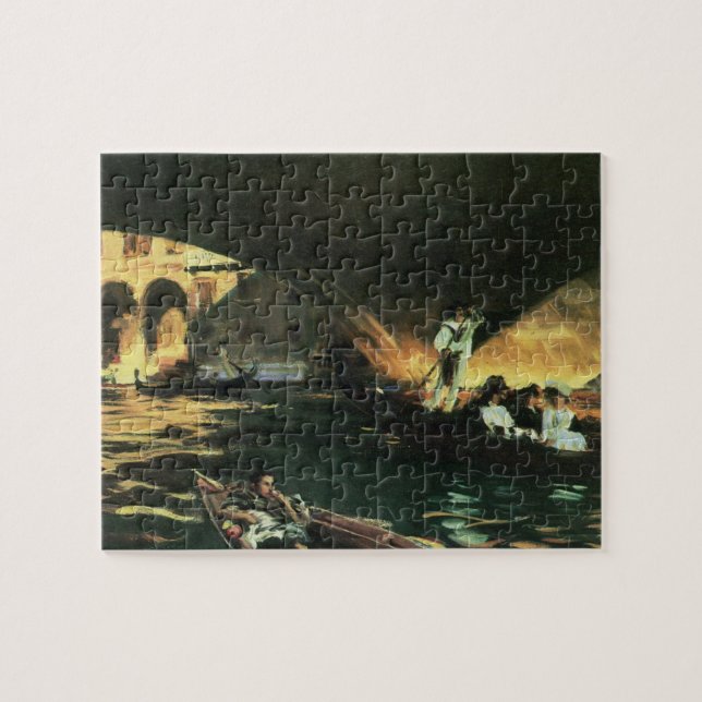 Puzzle Pont du Rialto, Grand Canal par John Singer Sargen (Horizontal)