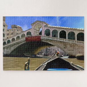 Puzzle Pont du Rialto, Venise. Dans les acryliques.